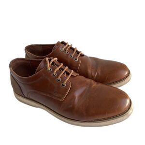 Perry Ellis Portfolio ULTRA FOAM Men Size 10.5 Brown Lace Up Dress Shoes TAMS